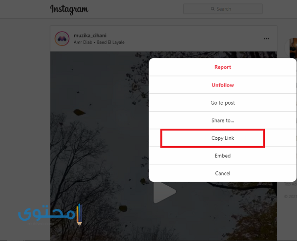 تحميل فيديو من انستقرام