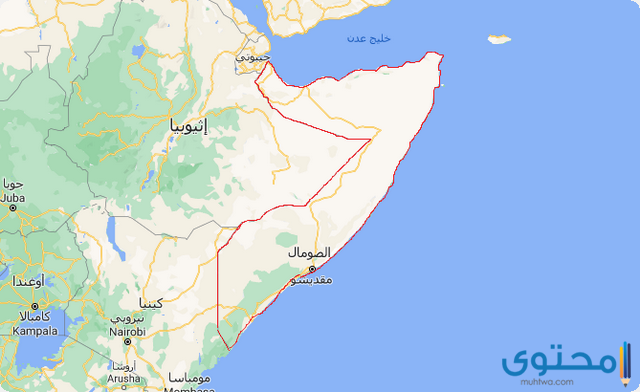 خريطة الصومال بالمدن كاملة 2025