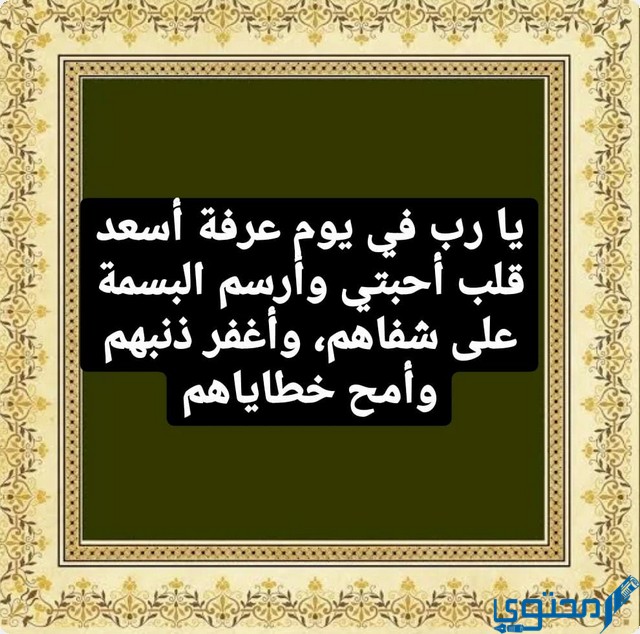 دعاء يوم عرفة للحبيب