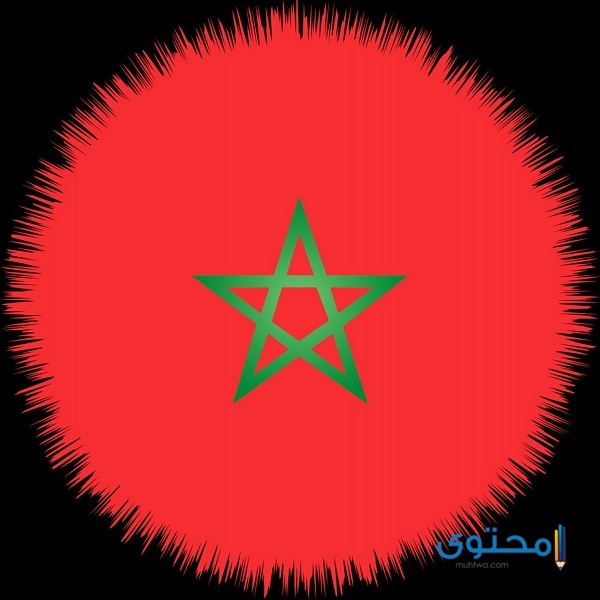 رسومات علم المغرب للتلوين