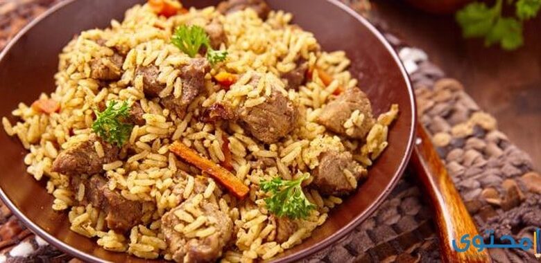 مقادير طريقة عمل أرز الكبسة باللحمة