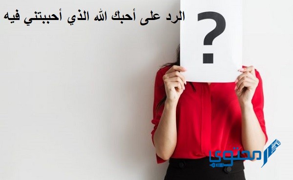 الرد على أحبك الله الذي أحببتني فيه